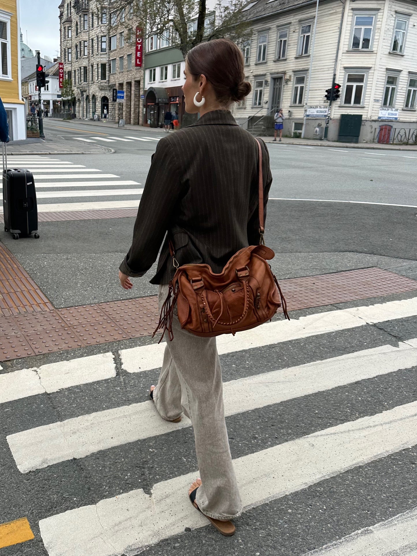 Tidløs skinnveske
