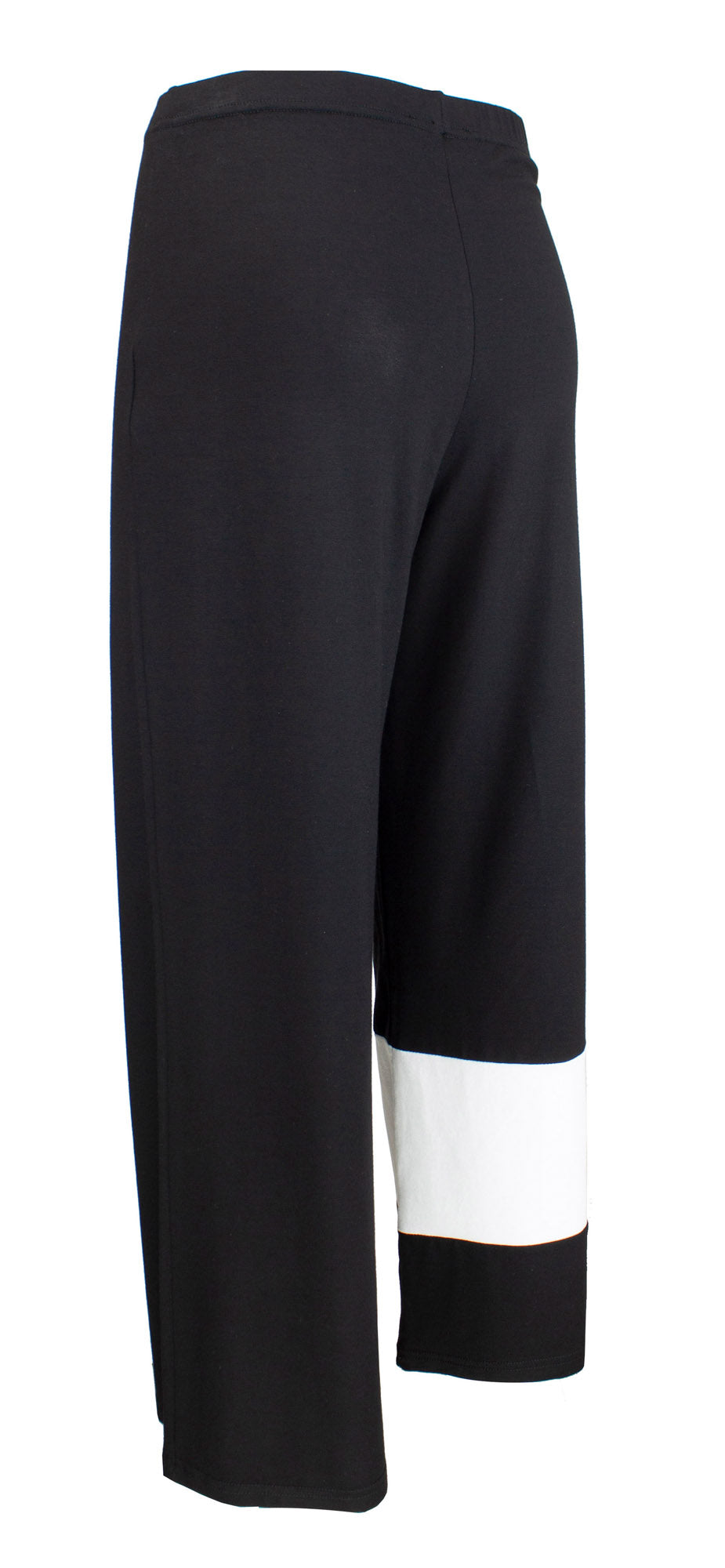 Pants black white stripe - B11490