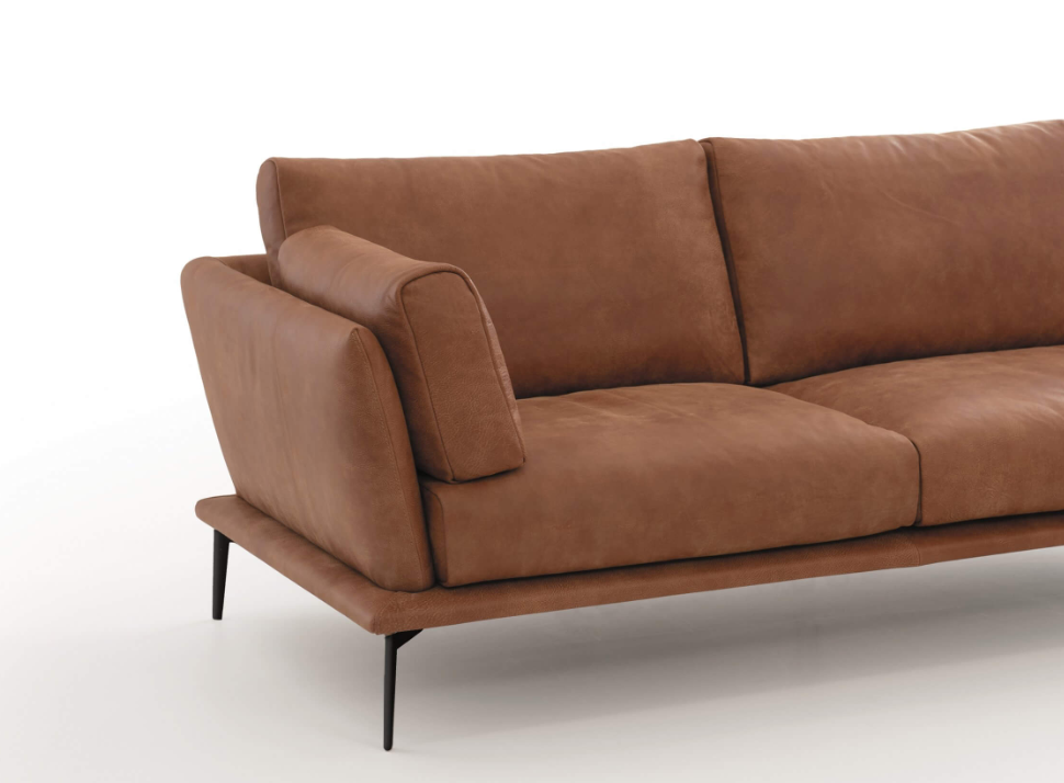 Michael loungesofa i nydelig, slitesterk oksehud