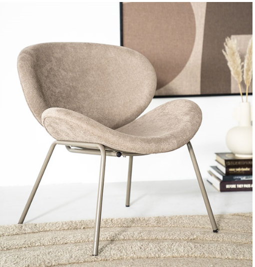 Lounge stol i beige
