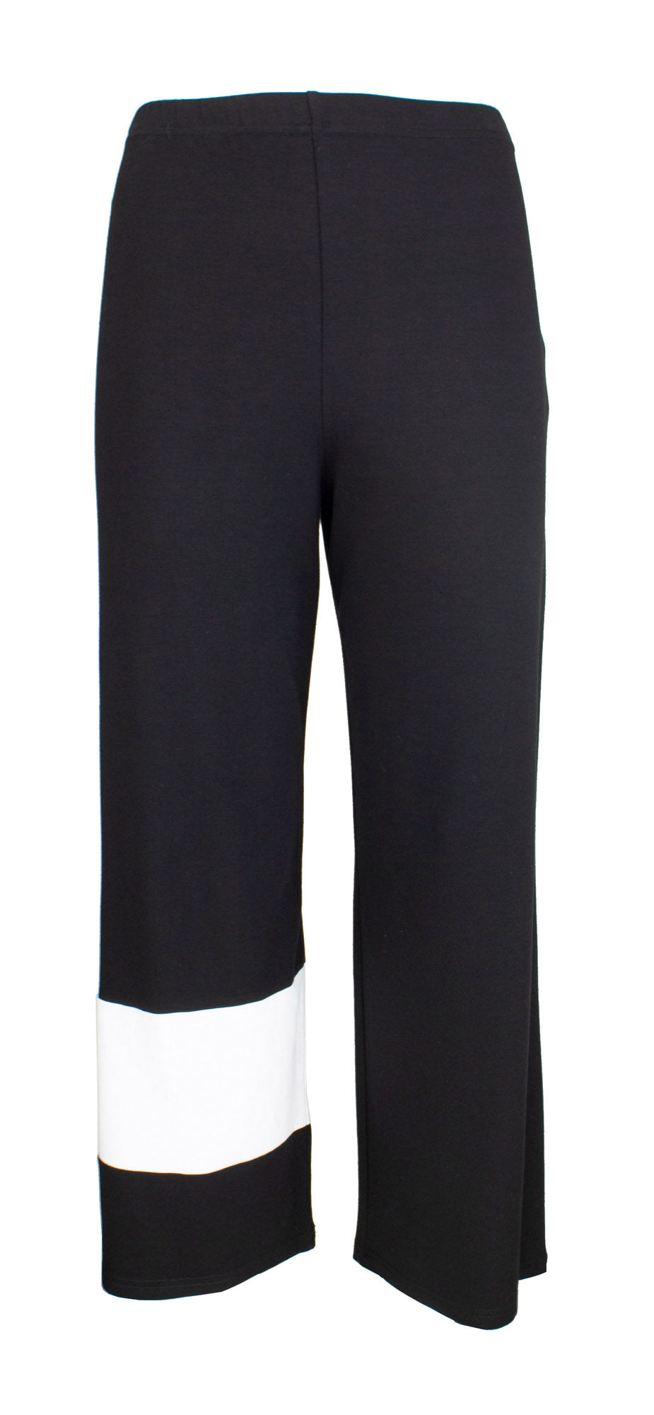 Pants black white stripe - B11490